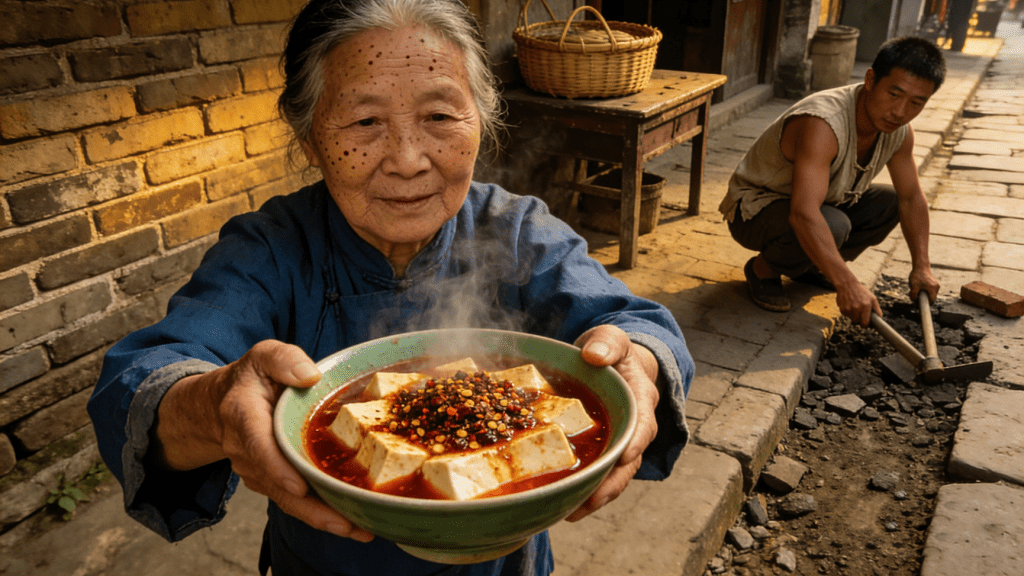 Mapo tofu origin story in Qing Dynasty Chengdu with Sichuan peppercorns