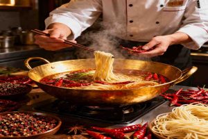 Sichuan noodle soup recipe cooking process