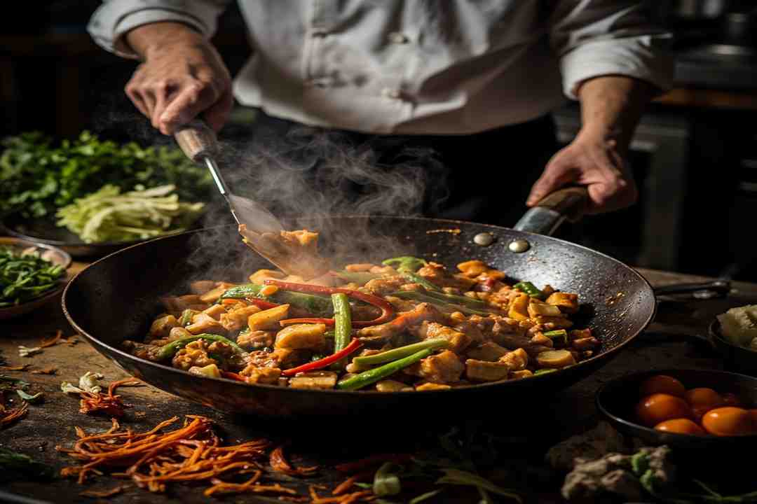 Fresh vegetables prepared for Sichuan vegetable recipes