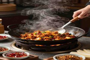 authentic kung pao chicken cooking process