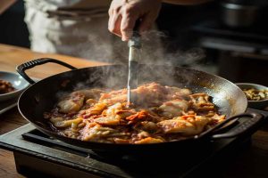 Spicy Boiled Fish cooking process