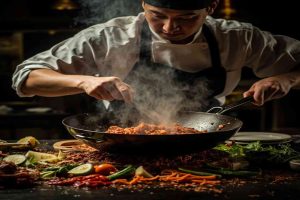traditional Sichuan cuisine cooking process