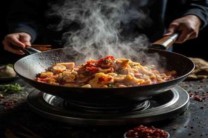 Spicy Blood Curd Hot Pot cooking process