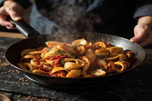 Spicy Clams cooking process