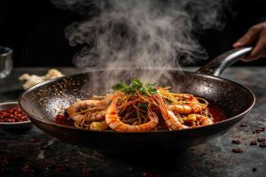 Spicy Prawns cooking process