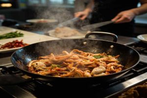 Spicy Stir-Fried Squid cooking process