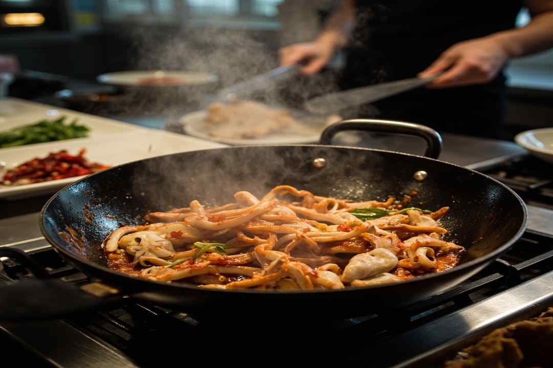 Spicy Stir-Fried Squid concepts
