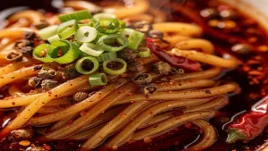 Why Your Authentic Sichuan Spicy Noodles Never Tastes Like t 56 Noodles coated in red chili sauce
