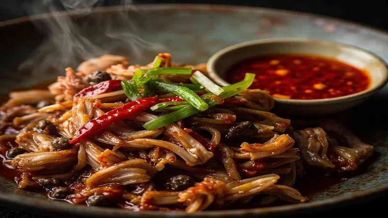 Green Pepper Shredded Pork: Sichuan Recipe and Tips 3 Pork and green-pepper strips in sauce